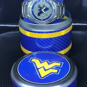 West Virginia Mountaineers NCAA Stainless-Steel Kaleido Men's Watch by Fossil